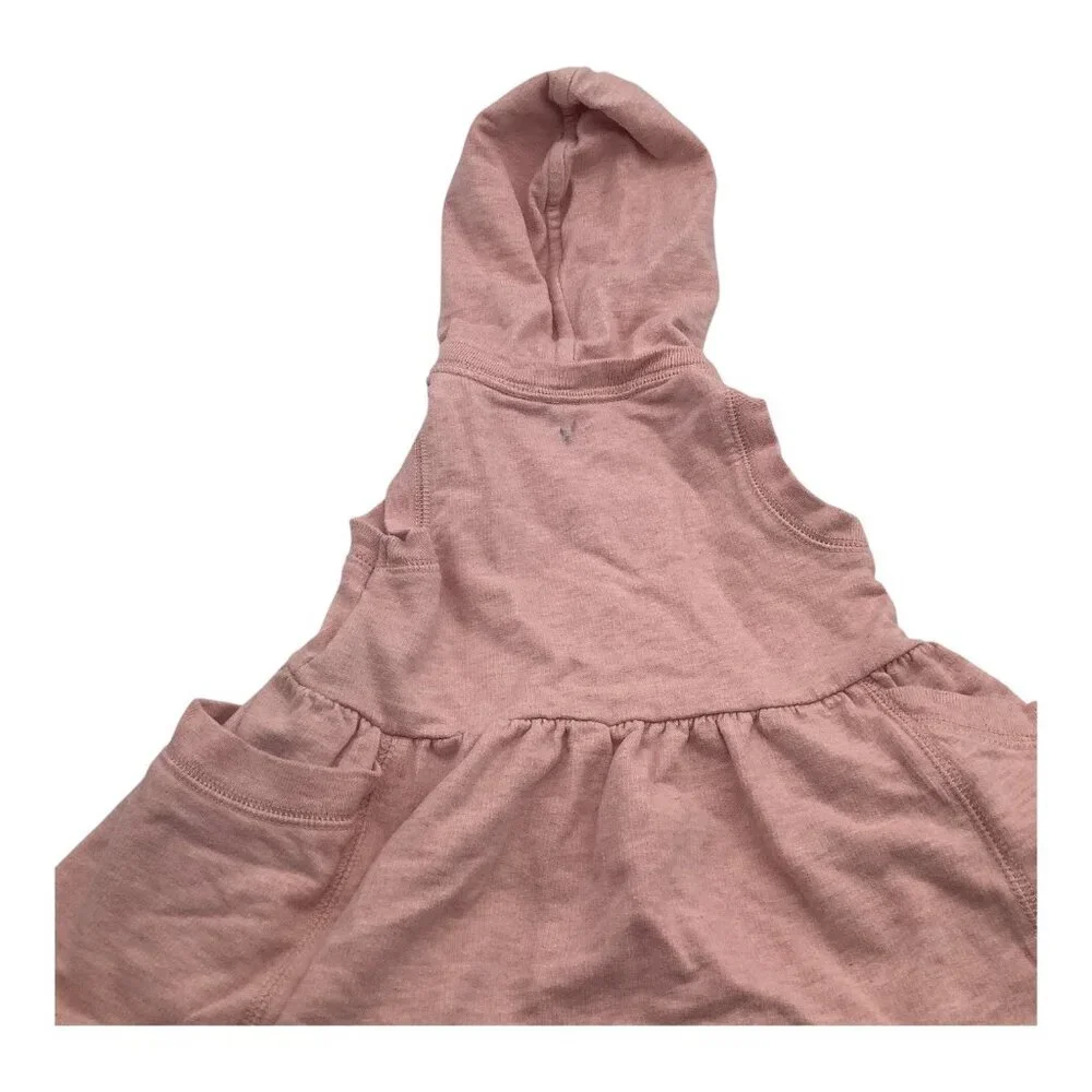 Ralph Lauren Hooded Dress GirlS 9 Months Pink Embroidered Detail Cotton‎